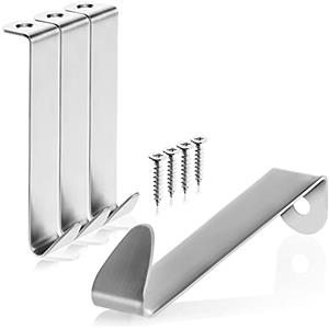 com-four® 4x Ganci per Porta in Acciaio Inox con Foro 8,5 cm