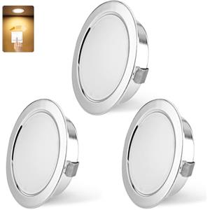 KYOTECH LED Faretto da Incasso 230V Dimmerabile 3000K 55-58MM IP44 3PCS Cromati