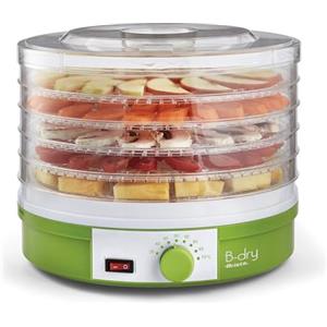 Ariete B-DRY 616, Essiccatore e Disidratatore Alimentare per Frutta e Verdura, 5 Cestelli Removibili, Temperatura da 35°C a 70°C, 245W, Verde