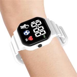 Liqzirtu Orologio da polso digitale per bambini - Smart Watch per bambini, orologio digitale per bambini | Comodi orologi sportivi impermeabili a LED in silicone per bambini donne uomini