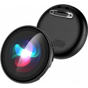 Relxhome Z01 AI Badge Traduttore Vocale Istantaneo Multilingue -60 Lingue traduttore simultaneo vocale in Tempo Reale, Smart E-Badge con LCD Touch HD, Traduttore Simultaneo Vocale Portatile per Viaggi e Affari
