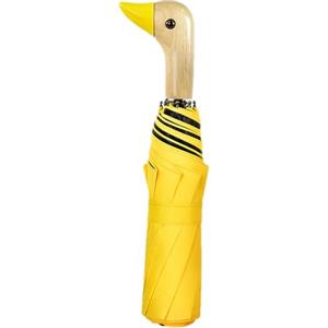 Generico Ombrelli Duckhead, Ombrello Duck per adulti - Ombrello compatto | 3 Ombrello pieghevole Portatile 8 stecche Ombrelli antivento Ombrello facile da aprire e chiudere con manico in legno per donna