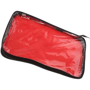 Alasum Borsa Porta Racchette da Ping Pong Portatile Rossa per 2 | Pp Semitrasparente, Anti-spruzzo e Compatta, per Accessori da Tavolo e Palline, Uso Esterno