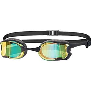 Zoggs Raptor HCB - Occhialini da Nuoto Unisex a Basso Profilo, Colore: Grigio/Nero/Specchio