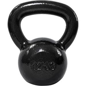 Amazon Basics Kettlebell in ghisa, 12 kg, Nero