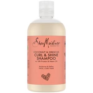 Shea Moisture Coconut & Hibiscus Curl and Shine Shampoo Shampoo per capelli 384 ml