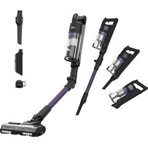 Hoover HF1 CORE Scopa Elettrica Senza Fili, spazzola multi-superficie con Tecnologia Anti-Twist, 3 modalità di potenza, Autonomia 50 Minuti, QuickPark, luci LED, 200W [XEUF1CHX]
