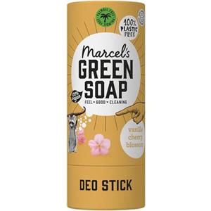Marcel's Green Soap - Deodorante Stick Vaniglia & Cherryblossom - Antitransparant senza alluminio o alcool - 100% Eco friendly - 100% Vegan - 97% Biodegradabile - 40 G