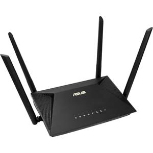 ASUS RT-AX1800U, Router Estendibile, Per Modem Operatore e ONT, Nero | Mobile Tethering, Alternativa ai Router 4G 5G, WiFi 6, Doppia Banda, Connessione Veloce, Protezione Internet Integrata