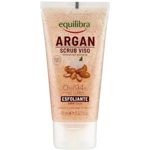 Equilibra Scrub Viso Argan, 75 ml (Confezione da 1)