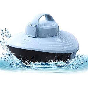 AYCLIF Pulitore automatico piscina pulitore automatico per piscine e piscine, forte aspirazione, due motori, con manico superiore, pulitore automatico per piscina