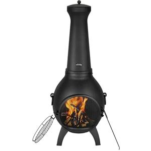 VEVOR Chiminea ad Alta Tolleranza 457 mm Braciere a Legna da Esterno, Camino Sferico per Barbecue e Riscaldamento, con Griglia a Maglie, Coperchio Antiruggine per Camino, per Patio, Giardino, Cortile