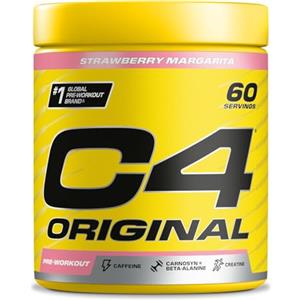 CELLUCOR C4 Original Beta Alanine Sports Nutrition Polvere pre-allenamento per uomini e donne|I migliori integratori per bevande energetiche pre-allenamento|Creatina monoidrato |Margarita alla fragola |60 porz