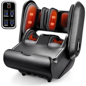 EaseZen Massaggiatore piedi e gambe Shiatsu, calore+compressione, a 47