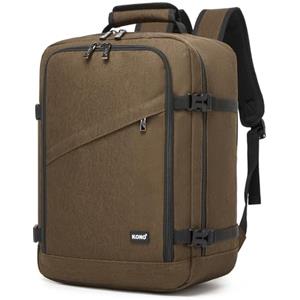 KONO Zaino Ryanair 40x30x20, Bagaglio a Mano, Marrone