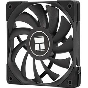 THERMALRLGHT Ventola CPU Thermalright TR C12015B per computer, ventola silenziosa a 4 pin PWM, ventola PC, ventola da 120 mm, dissipatore di calore slimline da 15 mm, ventola CPU da 120 mm (Nero)
