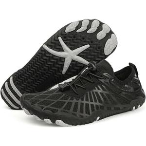 Generico Scarpe Scoglio Uomo Scarpe Scoglio Donna Ciabatte per Sassi Mare da Trasparenti Gomma Scarpette Spiaggia Piscina Fiume Sandali Sportivi Bianche Barca 38 Camminare Water Shoes Women Entrare in Acqua
