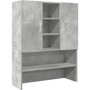 vidaXL Mobile per Lavatrice Grigio Cemento 70,5x25,5x90 cm