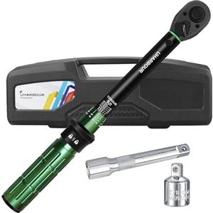 Uharbour Chiave Dinamometrica da 3/8" per Biciclette 3-25 Nm, Set di Chiavi Dinamometriche per Biciclette con Adattatore e Asta di Prolunga, Precisione di Errore ±3%