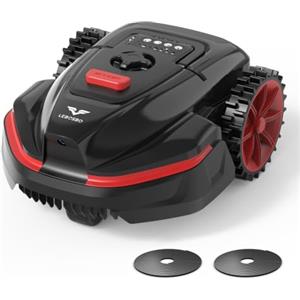 LEBOSBO V3 Robot Tagliaerba Senza Filo Perimetrale, Navigazione Visiva AI, 150+ Ostacoli, Controllo tramite App, Motore Brushless, 50 dB, Strisce Magnetiche, per Piccoli Giardini Pianeggianti