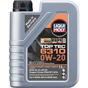 LIQUI MOLY | Top Tec 6310 0W-20 | 1 L | Oli motore | Pieno sintetico avanzato | SKU: 21880