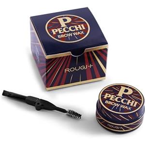 Rougj Cera Sopracciglia LA PECCHI - Fissante Sopracciglia Trasparente per Styling Naturale Effetto Laminazione con Acqua di Rosa - Brow Gel Pratico per Ritocchi Make up Veloci - Made in Italy
