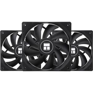 THERMALRLGHT TR-Thermalright TL-C12C X3 - Ventola PWM per CPU da 120 mm, raffreddamento silenzioso, 1550 giri/min, confezione da 3, colore nero, può essere accoppiata con il dissipatore del telaio/CPU