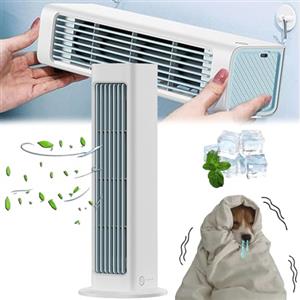 YOHFRFGX Coldeez Cooling Ace 4.0, condizionatore d'aria di raffreddamento Ace, condizionatore d'aria Coldeez, condizionatore d'aria portatile con 3 velocità, refrigeratore d'aria per patio (bianco