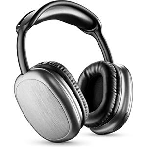 Music Sound MAXI2, Cuffie Wireless Around Ear Bluetooth 5.0, Play Time 22h, Charging Time 1,5h, Microfono Integrato, Comandi sul Padiglione e Archetto Regolabile, Nero