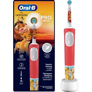 PROCTER & GAMBLE SRL Oral-B Pro Kids Re Leone Spazzolino Elettrico Bambini 3+ Anni, 1 Testina di Ricambio + 4 Adesivi