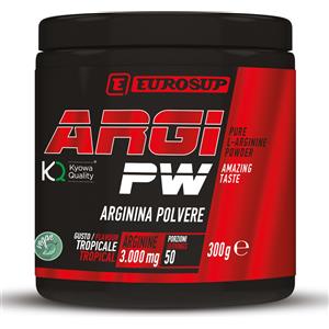 eurosup argi pw - arginina polvere 300 gr tropicale