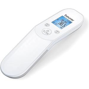 Beurer FT 85 Termometro Frontale Infrarossi Senza Contatto Temperatura Corporea Ambientale Oggetti, Febbre Bambini Neonati Adulti, 60 Memorie, Allarme Febbre Smile, Dispositivo Medico Certificato