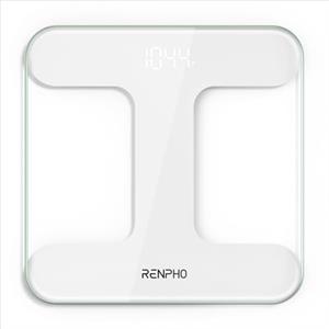RENPHO Bilancia Pesapersone Digitale, Vetro Temperato, Display LED