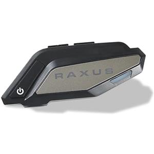 Generico RAXUS Interfono Moto Bluetooth 5.3 - Auricolari Casco Professionali, Impermeabile IP65, Comandi Vocali e Chiamate Hands-Free, Altoparlanti HD con Cancellazione del Rumore (Nero)