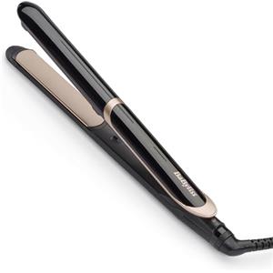 BaByliss Piastra Capelli Super Smooth, funzione ionica anti-crespo, tappetino termo-resistente, Tecnologia Advanced Ceramic, Riscaldamento rapido, 6 temperature da 140°C a 235°C, ST393E