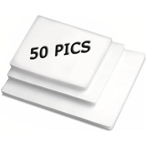 BAYGE Confezione da 50 pellicole plastificatrici per formato A4, A5, A6, 160 micron (2 x 80 micron), angoli arrotondati, pellicole laminate in diverse misure per l'uso a scuola o in ufficio