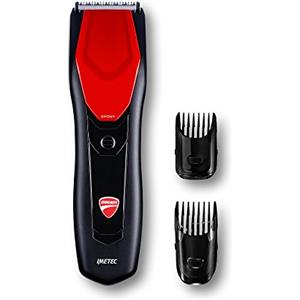 Imetec Ducati By Imetec Tagliacapelli HC 719 Steering, Lame in Acciaio Inossidabile ad Alta Resistenza, 15 Regolazioni da 1 mm a 23 mm, Cordless, batteria