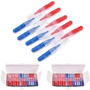 Nanxin 50 pezzi Scovolini Interdentali,Pulizia dei Denti Professionali(2.5mm/3.0mm)