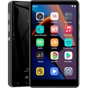 SWOFY - Lettore MP3 da 80 GB con Bluetooth e Wi-Fi, touch screen da 4,0 pollici, lettore MP3 e MP4 Android, lettore musicale portatile per bambini con Spotify, musica Amazon, radio, registratore
