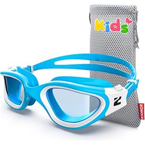 ZIONOR G1MINI - Occhialini da nuoto per bambini, polarizzati/non polarizzati, comodi per bambini, anti nebbia, protezione UV, per ragazze e ragazzi (anni 3-14)