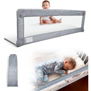 Mobiclinic®, Sponda da letto pieghevole, Dreamy, Fissaggio sotto materasso, Borsa per il trasporto, Barriera sicura e protettiva, Bambini 18 mesi a 5 anni, 150 cm