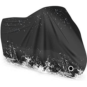 LIHAO Telo Moto Impermeabile Universale Copertura Teli Coprimoto Motorino Motocicletta Scooter ANTI-Polvere UV per Esterno - 245×105 ×125cm