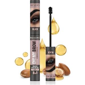 REVERS COSMETICS Gel Correttore Sopracciglia Nero 8in1 OH MY BROW