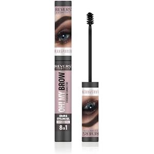 REVERS COSMETICS Gel Sopracciglia trasparente OH MY BROW 8in1 | Intensifica e scurisce il colore | Modella | dona Volume | Sopracciglia visibilmente più piene e sempre in ordine