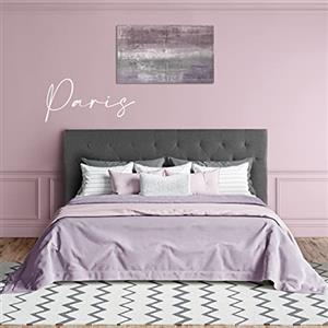 OnNuvo Letto Paris Matrimoniale 160 x 190 PARIS, Grigio Ardesia, Marchio Italiano di Qualità, Doghe INDIPENDENTI Rinforzate, Materiali e Finiture PREMIUM, Sistema Doghe Antirumore, Montaggio Facile