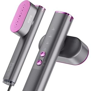 iLAKE Piastra a vapore per vestiti, 100 - 240 V Dual Voltage Travel vapore, 1000 W e 120 ml, per viaggi d'affari a casa, grigio siderale