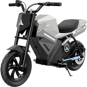 TODIMART Motocicletta Elettrica per Bambini, Mini Moto Cross con Motore Posteriore 350W (Picco), Batteria al Litio 21.6V 4Ah, Autonomia 16km, Pneumatici Gonfiabili da 12.5", Freno a Disco, CE