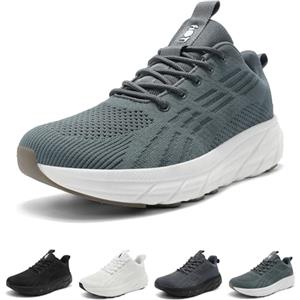 Wizshoe Scarpe Running Uomo Donna Pianta Larga Unisex Grigio Bluastro 38EU
