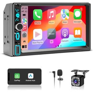WERESOUND 2 DIN Bluetooth Car Radio with Wireless CarPlay & Android Auto