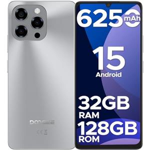 DOOGEESmart Note 58 Smartphone Android 15, 32(8+24) GB+128GB/2TB TF Cellulare, 6.75" HD+ 90Hz Schermo,6250mAh, 16MP+8MP Telefono Cellulare, 4G Dual SIM/Octa Core/Widevine L1/NFC/OTG/Face ID,Naturali